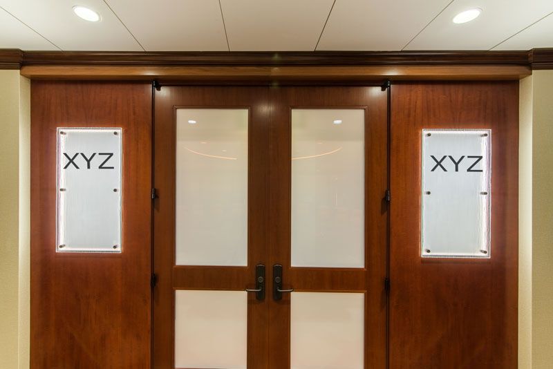 XYZ Board of Directors - Conference Room Doors